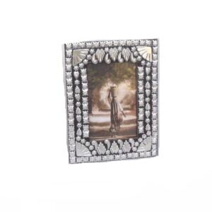 Latest Design Flower Style Mosaic of Metal Parts Picture Photo Frame Table Top Desk Photo Frame Home Decorative Photo Frame