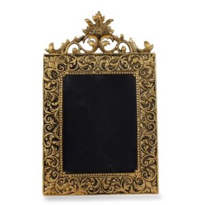 Latest Design Long Lasting Handmade Gold Plated Decorative Photo Frame 14 Inch for Home Decoration and Gifting