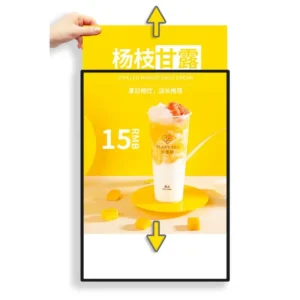 Led Poster Frame for Restaurant&cinema Marketing Led Advertising Light Box Aluminum Frame Slim Led Light Boxes
