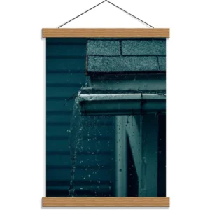 Light Color Wood Magnetic Poster Hanger Canvas Artwork Printed Wood Peg Poster Hanger Frame Hanging Kit for Posters