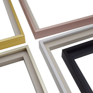 Light Luxury Photo Frames Brushed Metal with Grooves Simple Style Picture Frames Mirror Frame Lines or Decorative Strip