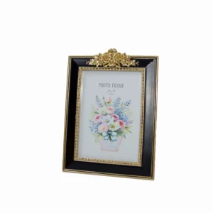 Light Luxury Style Personalized Resin Photo Frame Customizable Desktop Ornament Home Decor for Living Room and Study