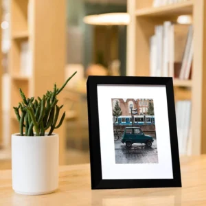 Living Room Decor PVC Photo Frame for Table Top Picture Display Black PVC Eco Friendly Photo Frames for Home Use