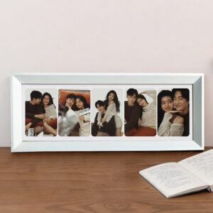 Long Photo Frames 5 Wedding Dress Photo Prints Customised Into Multi-picture Palace Grid Photo Frames to hang on the Wall