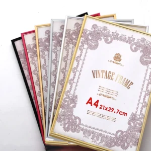 Longtai Brand LTC Model Gold Black White A1 A3 A4 Size Bulk Aluminium Metal Certificate Photo Frame