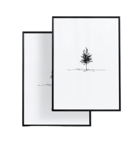 Longtai Silver Aluminum Alloy Handmade Modern Thin Narrow Wall Hanging Photo Poster Frame A3 A4 Mounted
