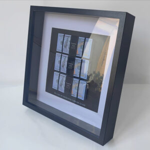 Low MOQ Luxury Banknote Display 3D Box Frame 40×40 38×38 28x31cm 5 cm Depth Shadow Box Frame
