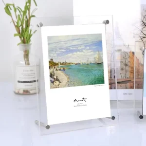 Lucite Family Desk Frame 4*6 5*7 8*10 Free Standing Acrylic Idol Photo Frame Acrylic Picture Frame