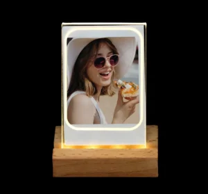 Luminous Instax Mini Photo Film Picture Frame LED Acrylic Plywood Stand Plastic Frames for Displaying Memories