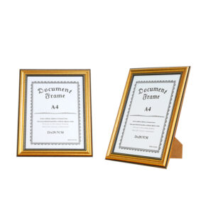 Luxury A3 A4 A5 A6 Certificate Frame Gold Document Picture Frame