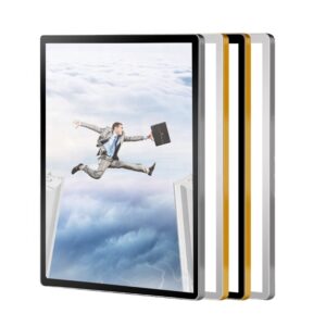 Luxury Aluminum Magnetic Poster Frame Single Side Round Corner Style Rectangle Shape Hanger