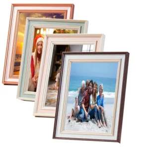 Luxury Wedding Picture Frame 5×7″8×10″Ins Simple Family Photo Frame for Tabletop Multicolor and Multisize