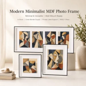 MDF Wood Classic Picture Frame Single Panel Photo Frame Tabletop Wall Mount Modern Home Wall Decor