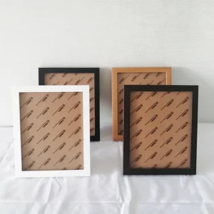 MDF Wood Material Wall and Desktop Black White Wedding Photo Frame