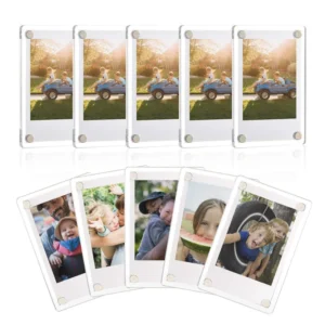 Magnetic Acrylic Photo Frame DIY Photo Wall 3 inch Strong Magnetic Refrigerator Sticker Photo Display Frame