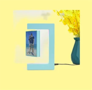 Magnetic Floating Levitation Picture Photo Frame Rotating Portrait Holders