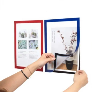 Magnetic Plastic Rectangle Display Sticker Certificates Photo Frames Advertising Posters Protective Frames Real Estate