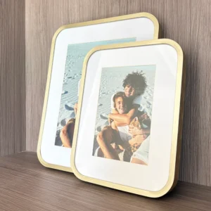 Manufacturer Direct Sales Aluminum Alloy Mirror Frame Desktop Wall Mounted Modern Minimalist Metal Rectangle Photo Frame A2