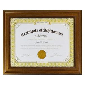 Mdf Certificate Photo Frame Document and Diploma Photo Frame