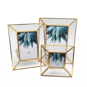 Metal Glass Photo Picture Frame for Wedding Decoration