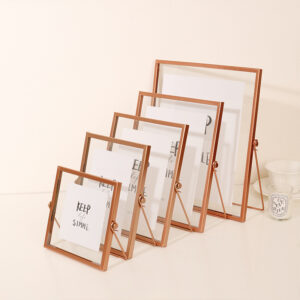 Metal Photo Frame 4×6 5×7 6×8 Table Use Floating Metal Glass Picture Frame Home or Wedding Table Numbers Display Rack