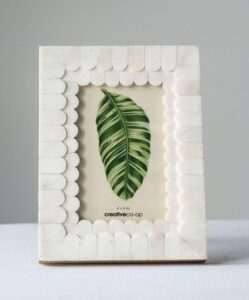 Miniature Wedding Gift Memorial Photo Frame Customized Bone Natural Inlay Photo Frame