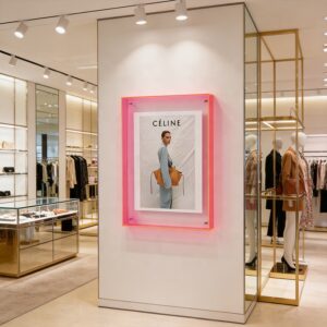 Minimalist 30x40cm Poster Frame Eco Friendly Double Sided Translucent Acrylic Floating Picture Photo Frame for Wall Mounting
