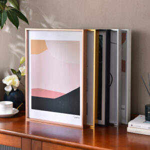 Minimalist Aluminum Alloy Photo Frame Lightweight Yet Strong for Desktop Display Anywhere