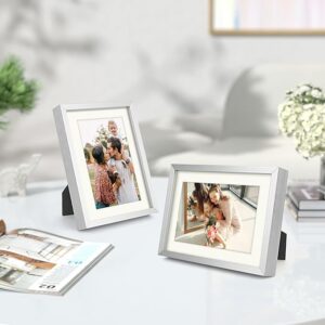 Minimalist Thin Metal Photo Frame Aluminum Alloy Photo Frame Brushed Finish Gallery Wall Decoration