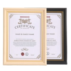 Modern Classic A4 Award Certificate Document Diploma Frame Customized Color and Size Plastic Material