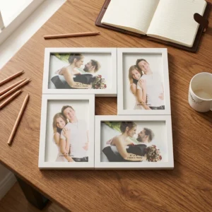 Modern Creative 4 grid One piece Photo Collage Frame Set for Home Decor