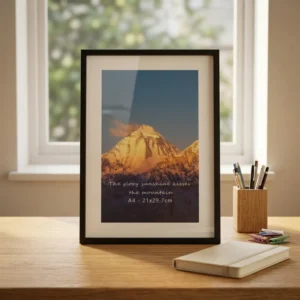 Modern Decorative Durable Scratch Resistant Desktop Display Aluminum Alloy Photo Frame