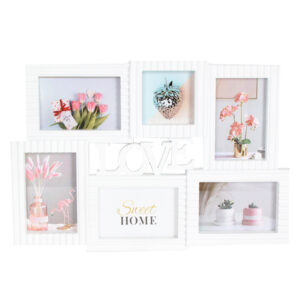 Modern Decorative Love Family Picture Frame Dimensional Collage Wall Mountable Photo Frame Made of Plastic