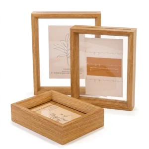 Modern Double Side Transparent Double Glass DIY Photo Frame Display Stand Picture Frame Plant Specimen Display Frame