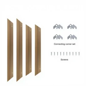 Modern Eco Friendly DIY Unassembled Oak Walnut Veneered Aluminium Poster Canvas Frame with Hook