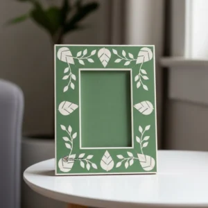Modern Green Photo Frame Stylish Decorative Home Accessory