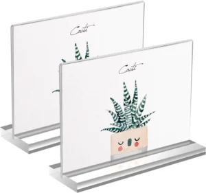 Modern Home Decorative Painting Crystal Picture Frame 6×4 Clear Acrylic Display Tabletop Photo Frame
