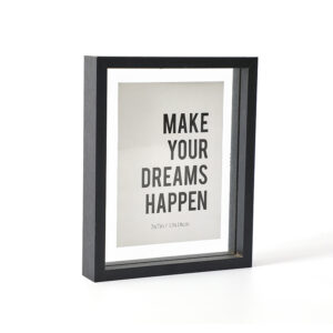 Modern Large Double Sided Clear Glass Floating Photo Frames for Posters with Custom Logo 5×7 Inch Home Decor