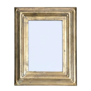 Modern Metal Floating Picture Frame with Clear Glass for Wedding Photo Display