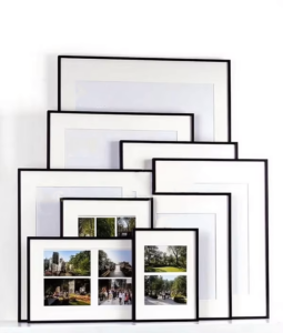 Modern Minimalist Aluminum Alloy Photo Frame High end Office Desktop Living Room Decoration 8×10 Inches Customizable