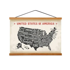 Modern Minimalist Poster Frame Wall Art Decoration Teak Wood Magnetic Picture Frames