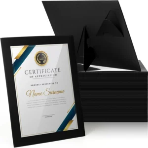 Modern Paper Picture Frame Certificate Holder with Easel for Photos Certificates Degrees Diplomas