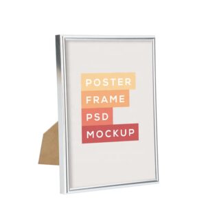 Modern Poster Picture Frames Rectangle Silver Metal Aluminum Alloy Photo Picture Frame for Home Decor Tabletop