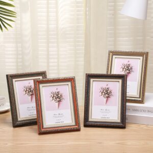 Modern Simple Vintage Resin Photo Frame Eco Friendly Durable Desktop Stand Photo Display for Home Ornament