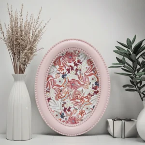 Modern Style Resin Oval Tabletop Photo Frame Decorative Picture Frame for Bedroom Living Room Home Decor