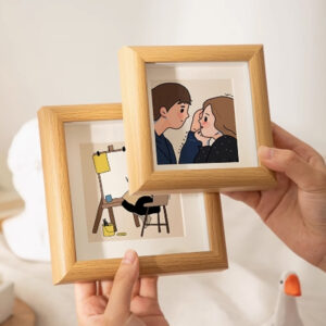 Modern Wooden Photo Frame Set Tabletop Desktop Picture Frame for Home Decor Wedding Gift Custom Print Display