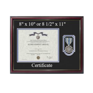 Mondon Personalized Eco friendly Achievement Medal Display Certificate Frames Wood Diploma Frame
