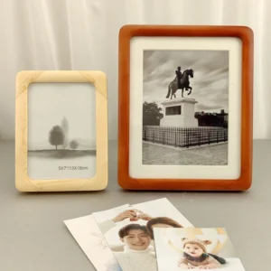 Mortise and Tenon Craft Pine Bed Solid Wood 7 10 Simple Wedding Dress Children’s Photo Commemorative Frame Display