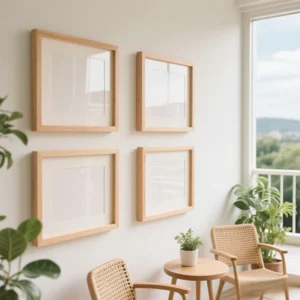 Multi Opening 6 Photo Collage Frame Wall Display MDF with Acrylic Film for Family Pictures 8×10 10×8 Wooden Photo Frame