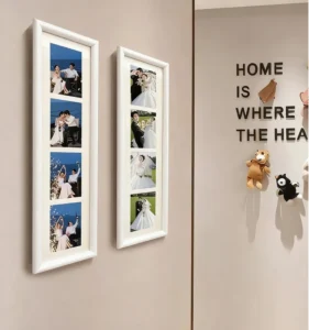 Multiple Sizes Wall Art Hanging Decoration Living Room Decor PVC Picture Frame Black Square Photo Frames